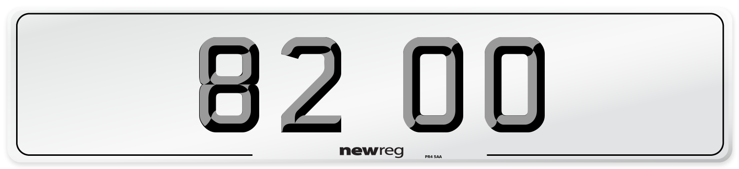 82 OO Number Plate from New Reg